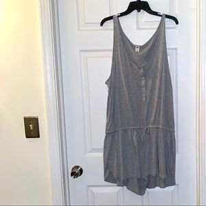 Old Navy grey pajama romper